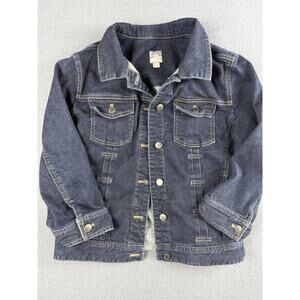 J Jill Jean Jacket Womens Medium Tall Denim Button Up Medium Wash Casual Ladies